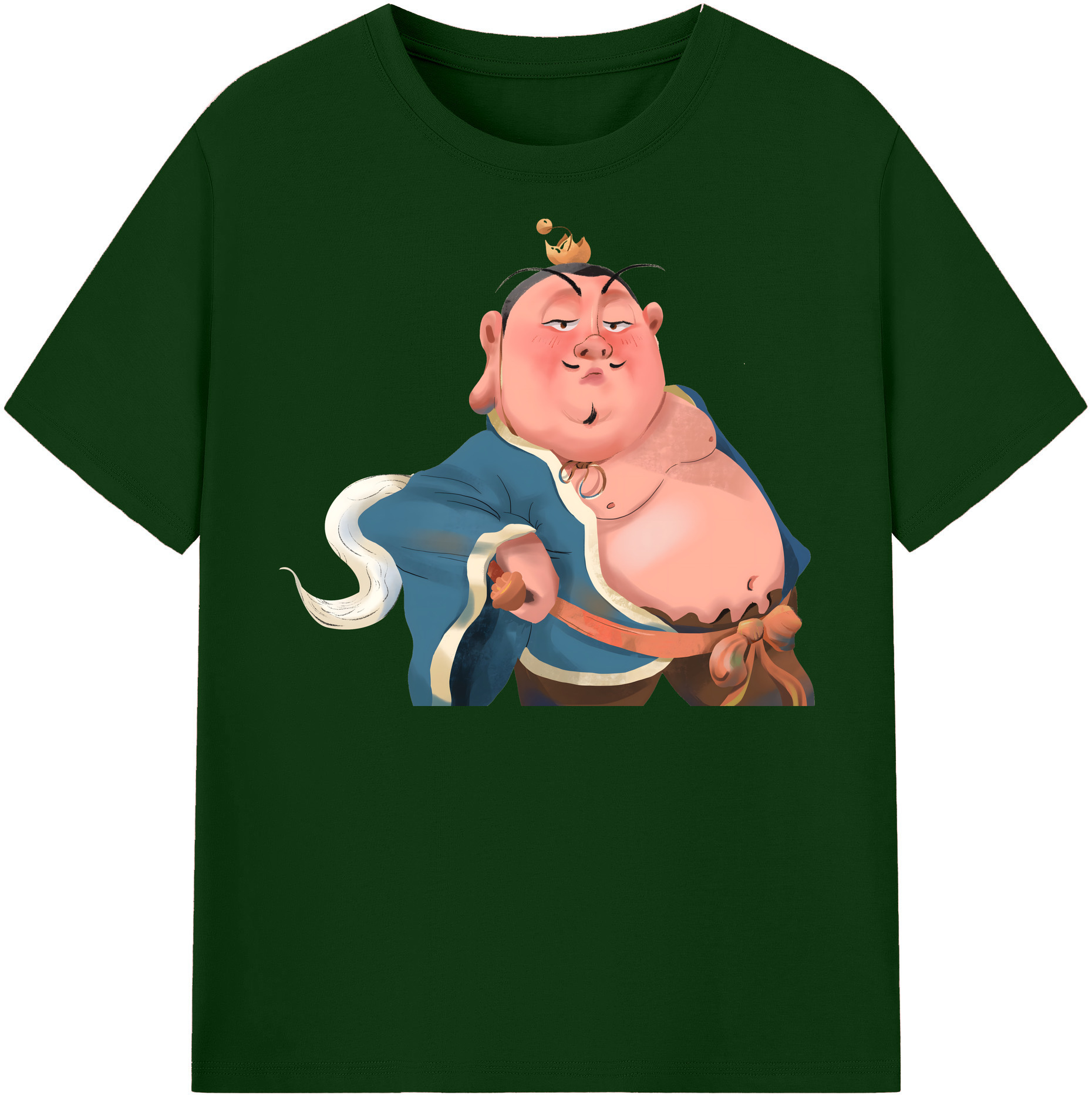 （画像用） Ne Zha 2 ナタ 魔童の大暴れ 綿100％半袖Tシャツ（フロントプリント）
